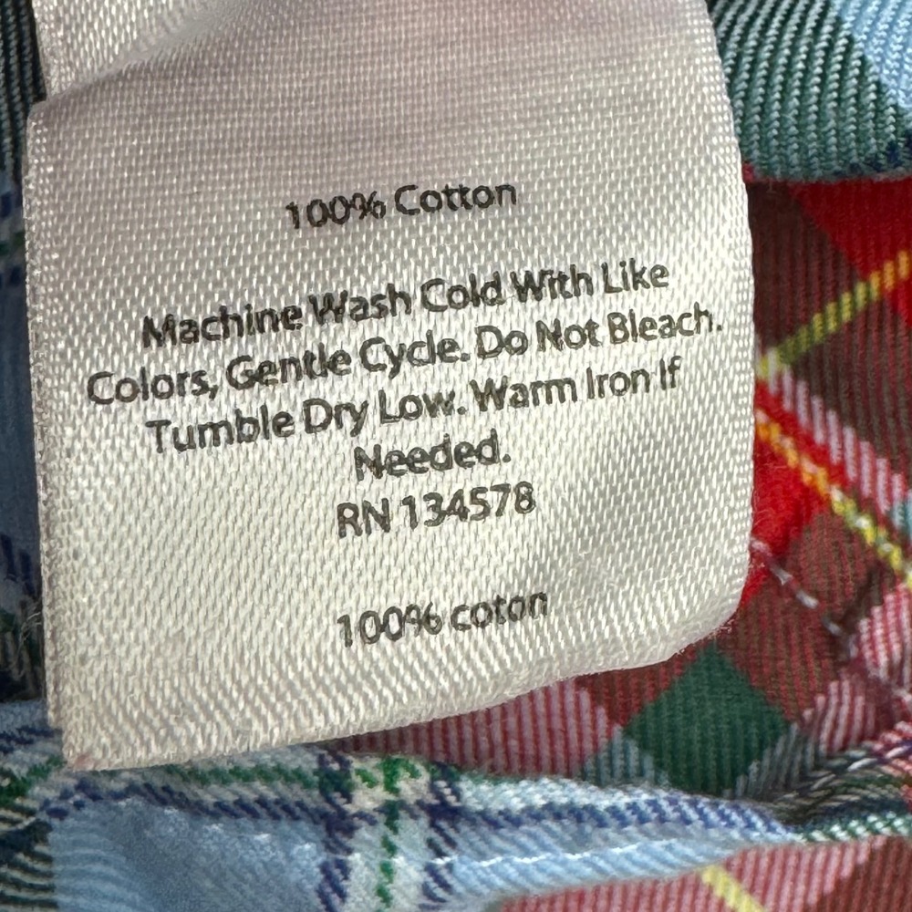 Vineyard Vines Shep & Ian Classic Fit Tucker Shirt Mens XXL Red Blue Plaid Whale - Picture 5 of 9